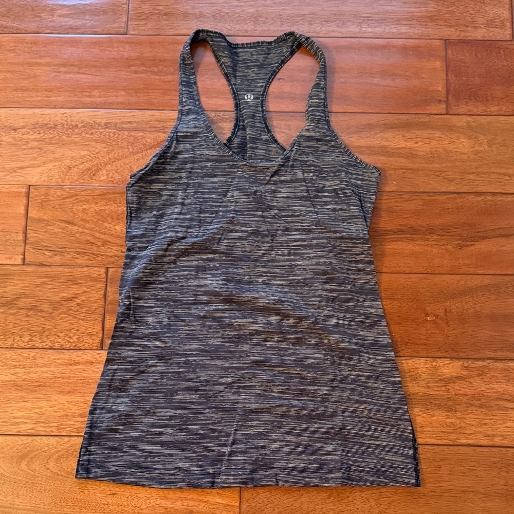 LULULEMON Cool Racerback Tank Top Wee Are From Space Black Cashew